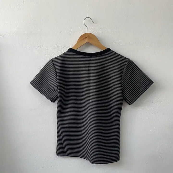 [BUNJANG] Striped Short-Sleeve T-Shirt / 새상품 스트라이프 단가라 반팔티