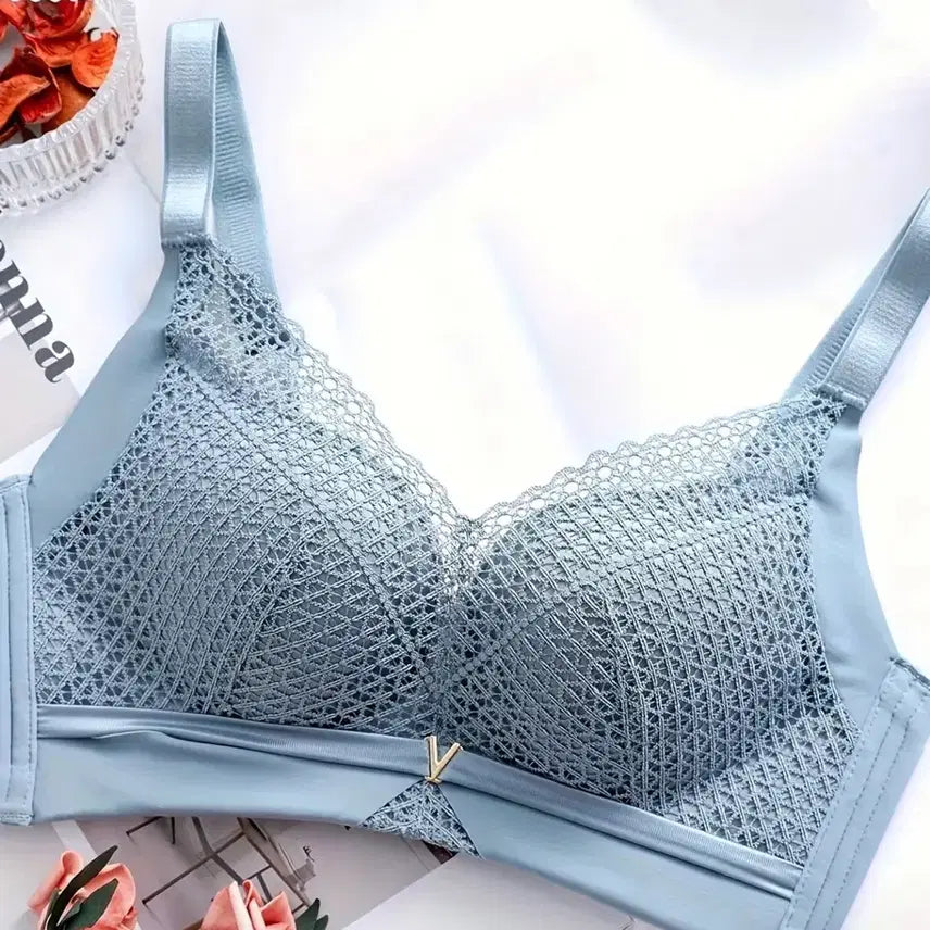 [BUNJANG] Lace Bralette Blue Women's Underwear (New) / 레이스 브라렛 블루 여성 속옷(새상품)