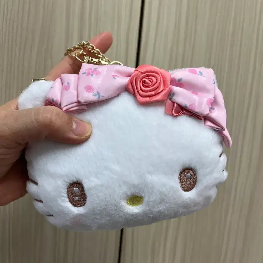 [BUNJANG] Kitty Rose Dolly Card Pass Earphone Keyring / 키티 로즈돌리 카드 패스 이어폰 키링입니다