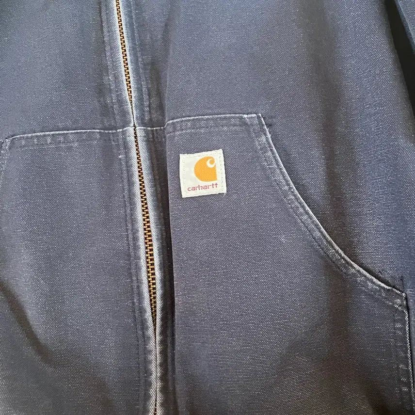 [BUNJANG] Carhartt Hooded Work Jacket Navy / 칼하트 후드 워크 자켓 네이비