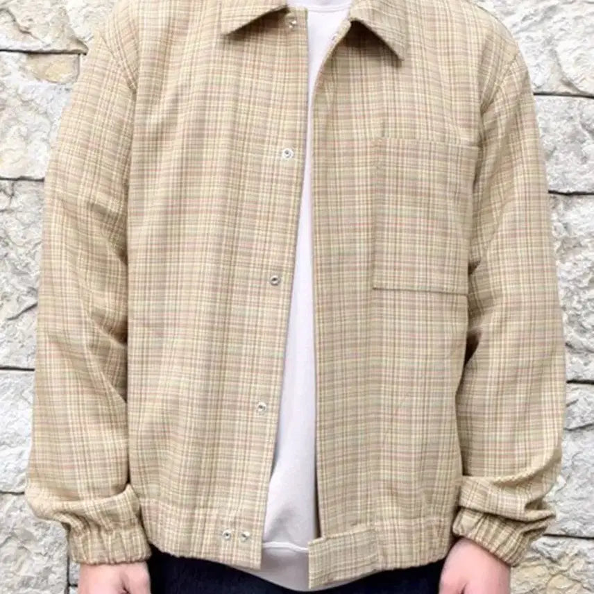 [BUNJANG] Oratory 20ss Hard Twist Wool Double Face Check Jacket / 오라리 20ss 하드트위스트 울 더블 페이스 체크 자켓 3사이즈
