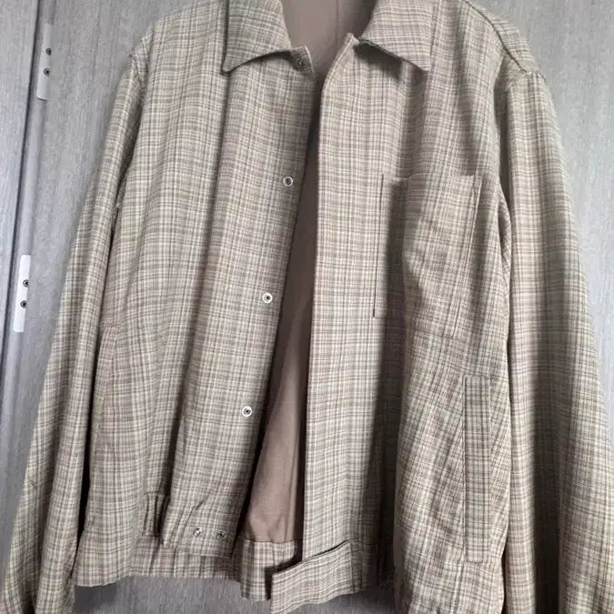 [BUNJANG] Oratory 20ss Hard Twist Wool Double Face Check Jacket / 오라리 20ss 하드트위스트 울 더블 페이스 체크 자켓 3사이즈