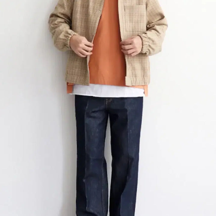 [BUNJANG] Oratory 20ss Hard Twist Wool Double Face Check Jacket / 오라리 20ss 하드트위스트 울 더블 페이스 체크 자켓 3사이즈
