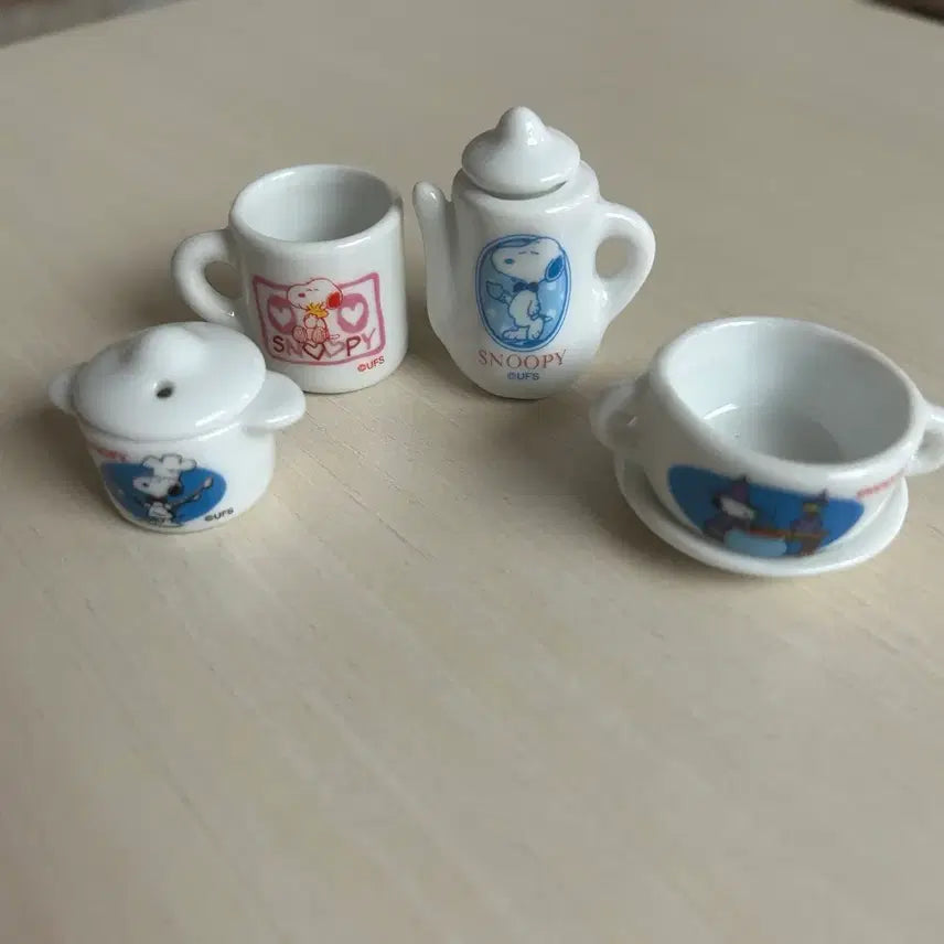 [BUNJANG] Snoopy Ceramic Bowl Bundle Set / 스누피 가챠 도자기 그릇 일괄