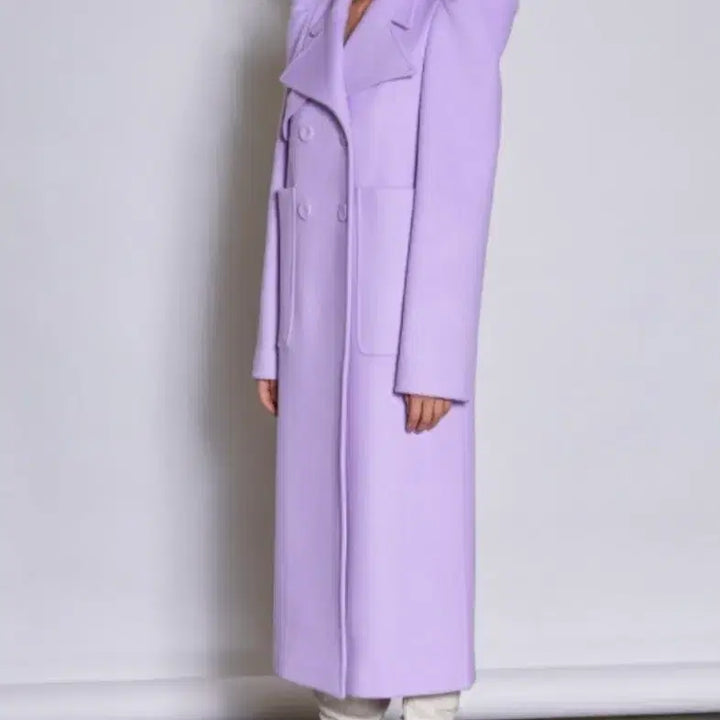 [BUNJANG] KUMANN Lavender Long Coat / 쿠만 롱코트