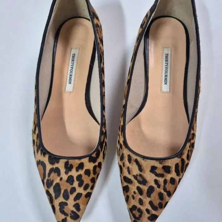 [BUNJANG] THIRTYFOURMIN Leopard Print Flat Shoes / THIRTYFOURMIN  써티포민 송치 레오파드플랫(상태매우매우양호)