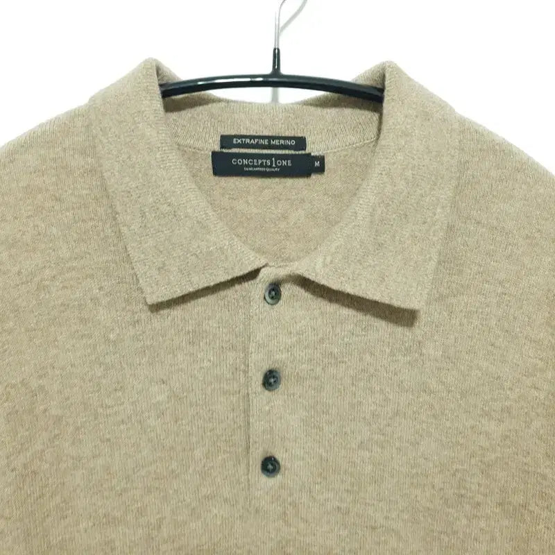 [BUNJANG] Concept One Extra Fine Merino Wool Collar Knit M / 컨셉원 엑스트라파인 메리노울 카라 니트 M_W0411