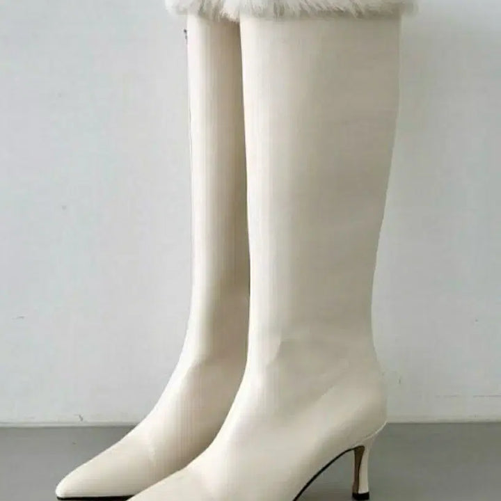 [BUNJANG] Long Boots / (새해특가) 바배 엔젤링 퍼 속기모 롱부츠