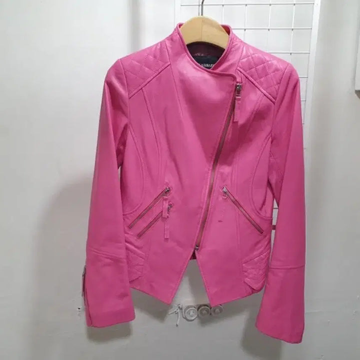 [BUNJANG] KASIBADY Lambskin Leather Jacket (Woman S-55) / KASIBADY 양가죽 레더자켓 (WOMAN S-55)