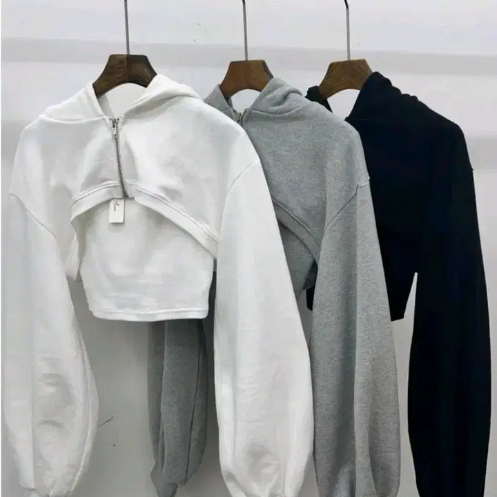 [BUNJANG] Monroe Zipper Bolero Set - Black / 먼로 지퍼볼레로세트 블랙 새상품