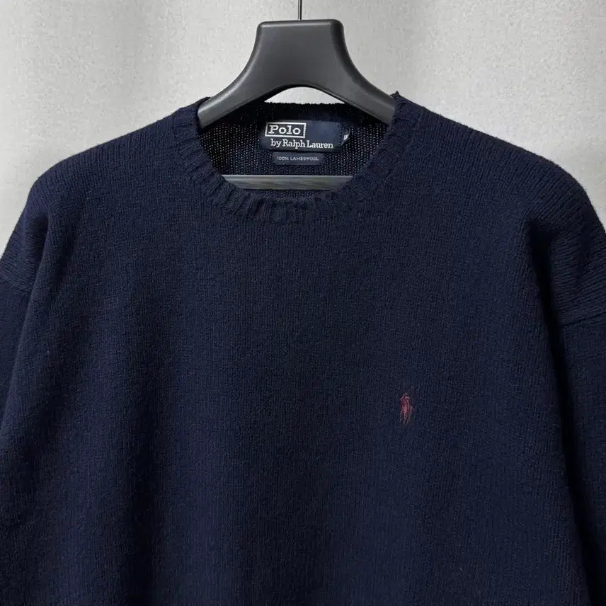 [BUNJANG] Polo Ralph Lauren Lambswool Knit Navy / 105,xl 폴로 랄프로렌 램스울 니트 네이비