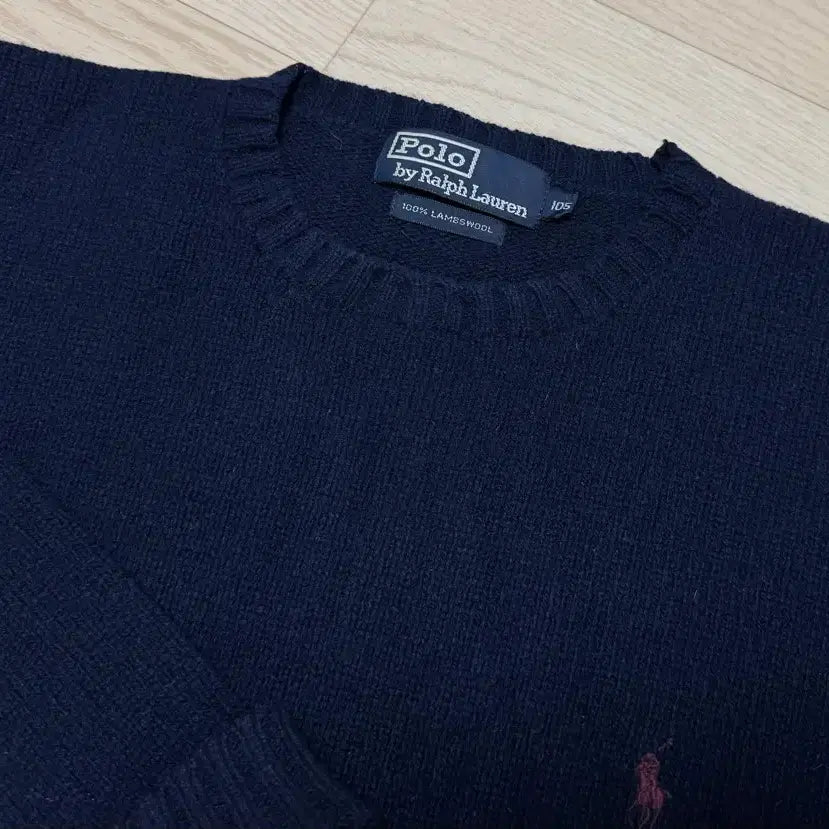 [BUNJANG] Polo Ralph Lauren Lambswool Knit Navy / 105,xl 폴로 랄프로렌 램스울 니트 네이비