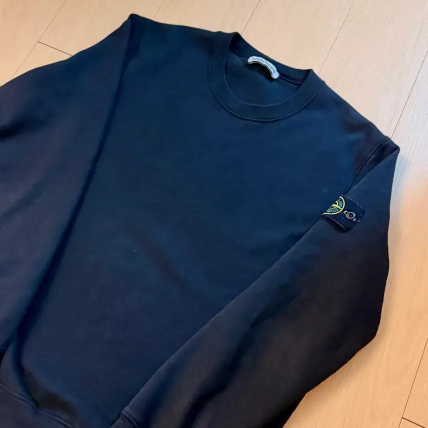 [BUNJANG] Stone Island Navy Sweatshirt XL / {백화점판} 스톤아일랜드 블랙 맨투맨 XL