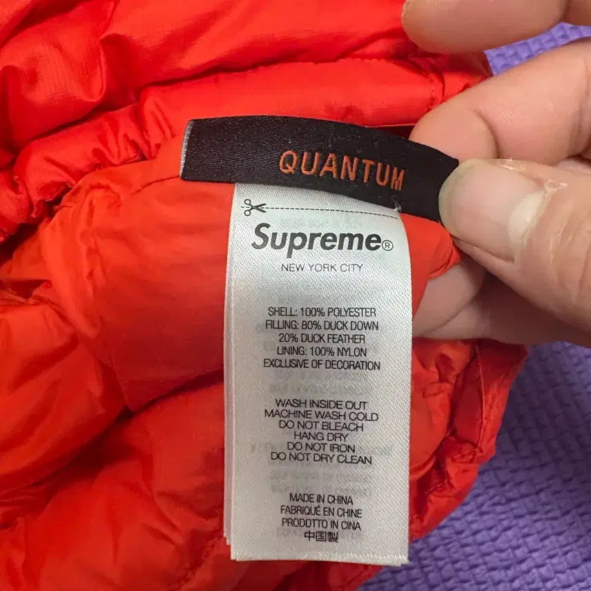 [BUNJANG] Supreme 24FW Micro Down Jacket Orange L / 슈프림 마이크로다운 24FW 오렌지 L