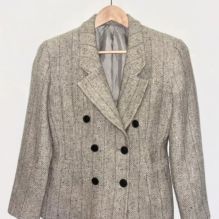 [SOLD OUT] LADIS CAVALIER 재팬 울 헤링본 더블 자켓 / Grey