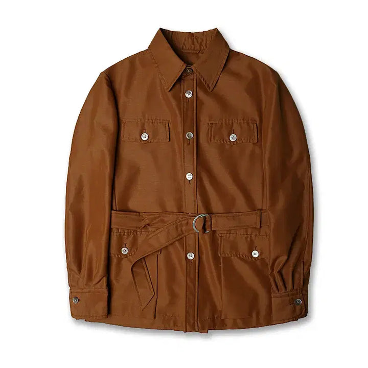 [BUNJANG] Camoshita Metallic Japanese Classic Belted Jacket / 카모시타 [Camoshita] 메탈릭 재패니즈 클래식 벨티드 자켓