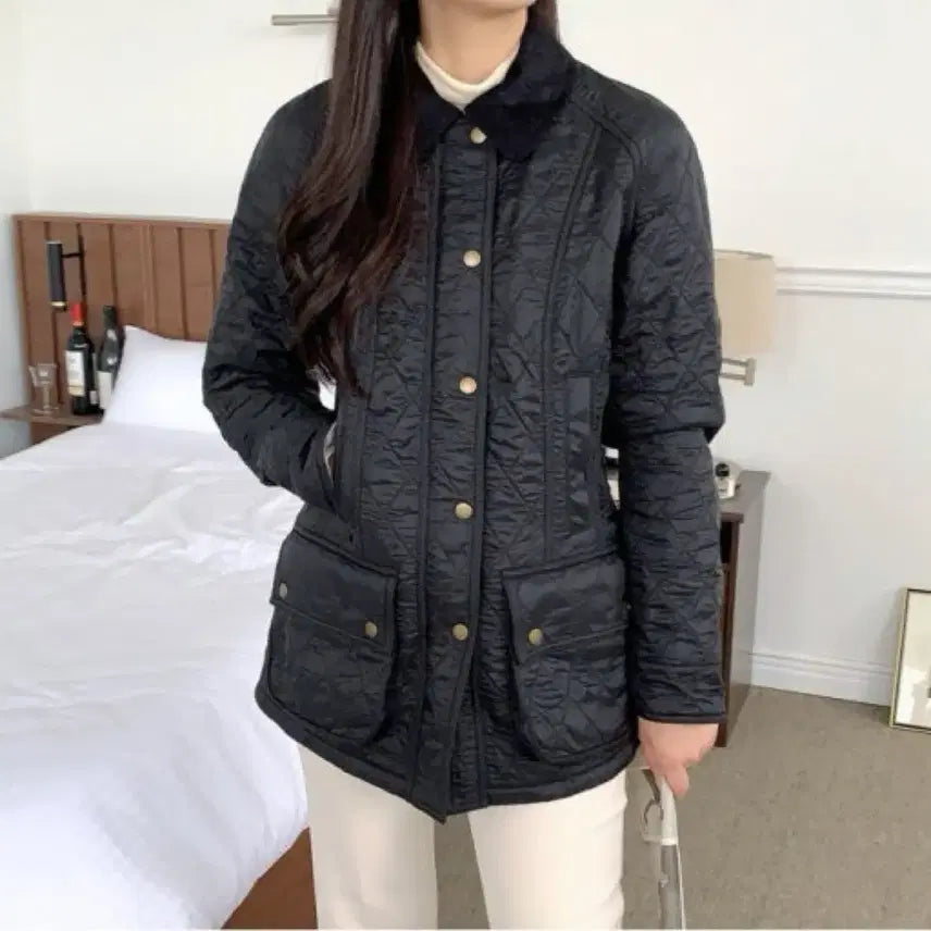 [BUNJANG] Barbour Beadnell Polar Quilt Jacket / 바버 비드넬 폴라 퀄트 자켓 UK10
