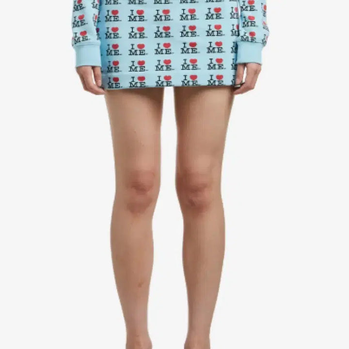 [BUNJANG] Ashley Williams I Heart Me Mini Skirt Blue / 애슐리 윌리엄스 아이 하트 미 미니 스커트 블루 (아일릿)