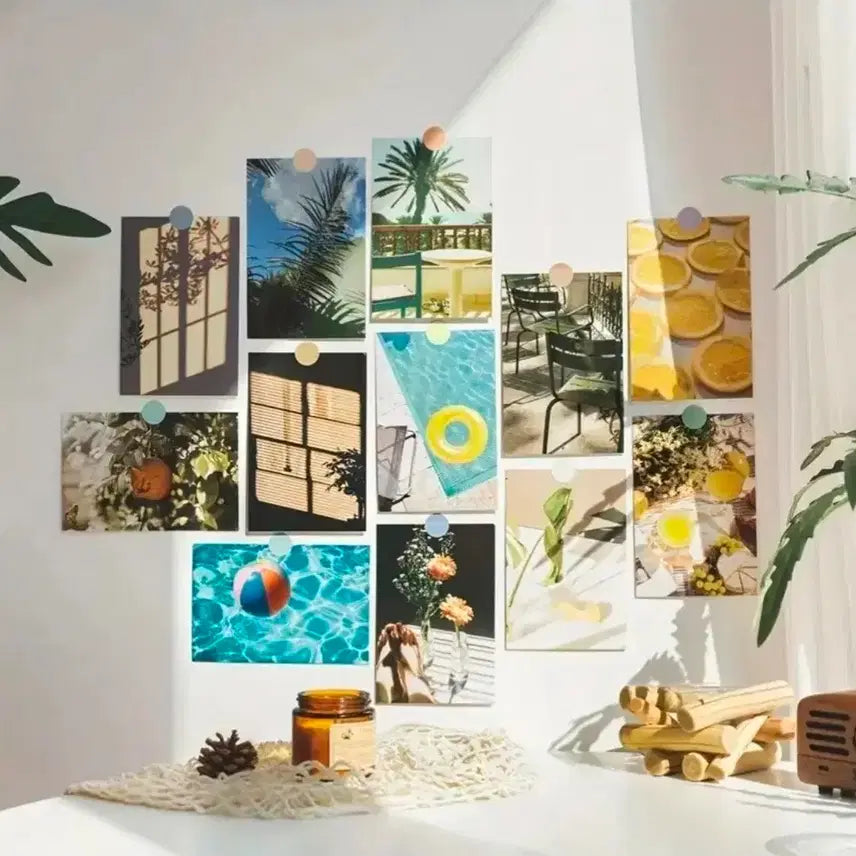 [BUNJANG] Summer Romantic Aesthetic Postcard Set / 10장 정리 할인 여유로운 로맨틱 여름 느낌 감성 엽서 방꾸 벽꾸 홈카페