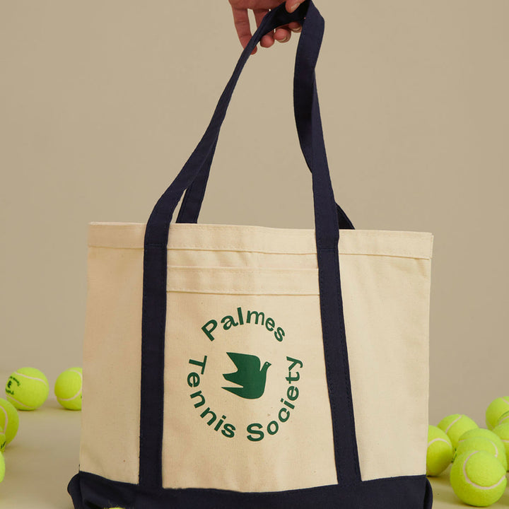 [SOLD OUT] 팜즈 PALMES 소사이어티 토트백 미디넘 네이비 에코백