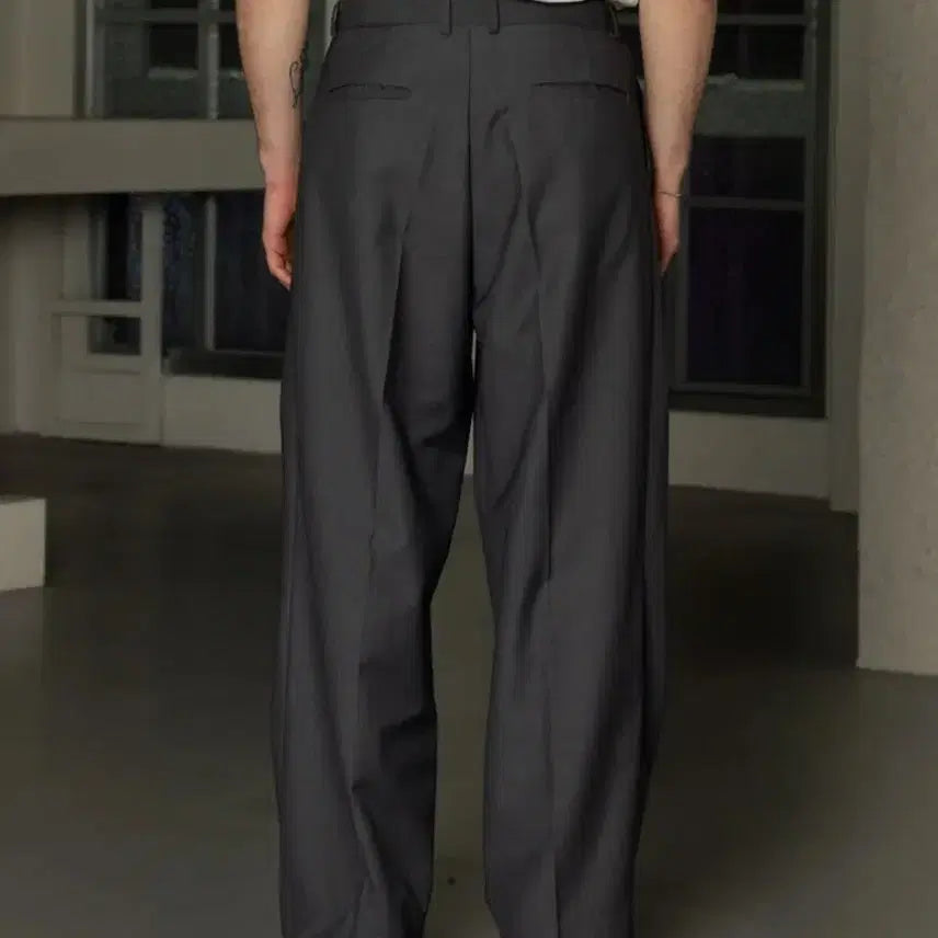 [BUNJANG] Decorozo Charcoal Oversized Set-up Jacket and Slacks / 데꼬로소 셋업 자켓 슬랙스(차콜)