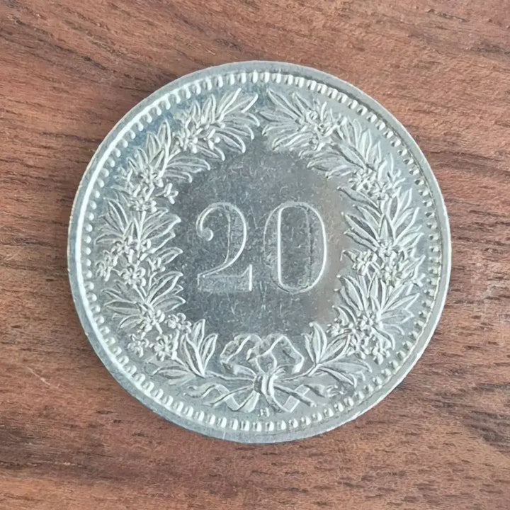 [BUNJANG] Swiss 20 Rappen Coin (1989) / [EP. 421] 1989년 스위스 20 라펜 동전