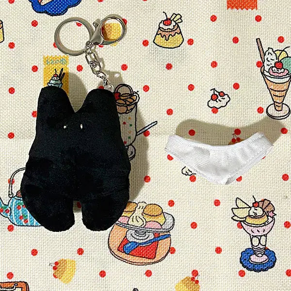 [BUNJANG] Mingzzi's Underwear Rabbit Keyring / [밍찌네] 빤쮸 토끼 키링 (1매) 키홀더 미니인형