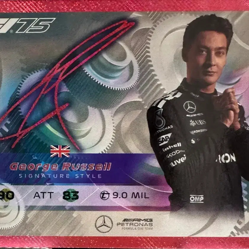 [BUNJANG] Topps Turbo Attack George Russell Signature Card / 2025 F1 탑스 터보 어택 조지 러셀 시그니처 카드