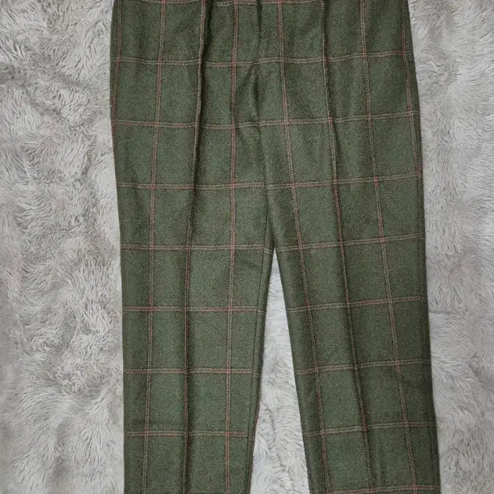 [BUNJANG] Rota Check Pattern Pants Green 46 Size / Rota  체크 패턴 바지 그린 46사이즈