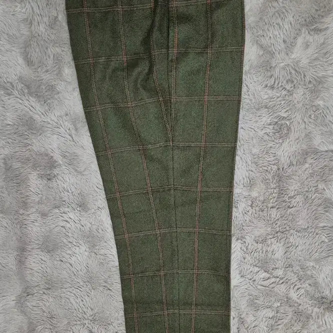 [BUNJANG] Rota Check Pattern Pants Green 46 Size / Rota  체크 패턴 바지 그린 46사이즈