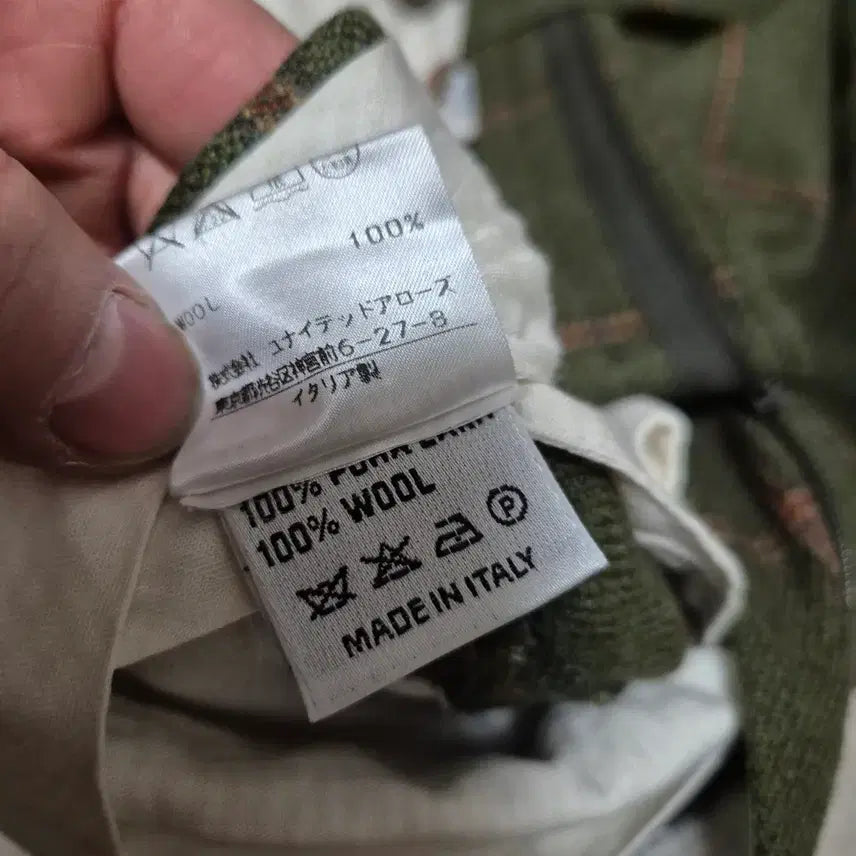 [BUNJANG] Rota Check Pattern Pants Green 46 Size / Rota  체크 패턴 바지 그린 46사이즈