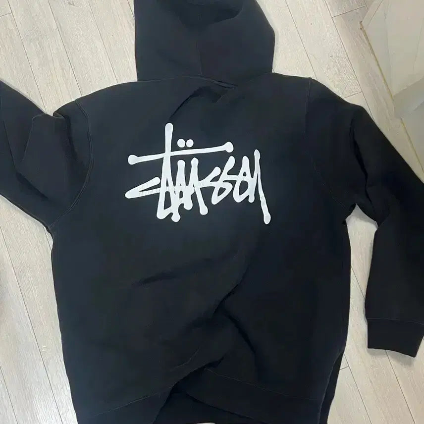 [BUNJANG] Stussy Basic Hoodie Black / 스투시 베이직 후드티