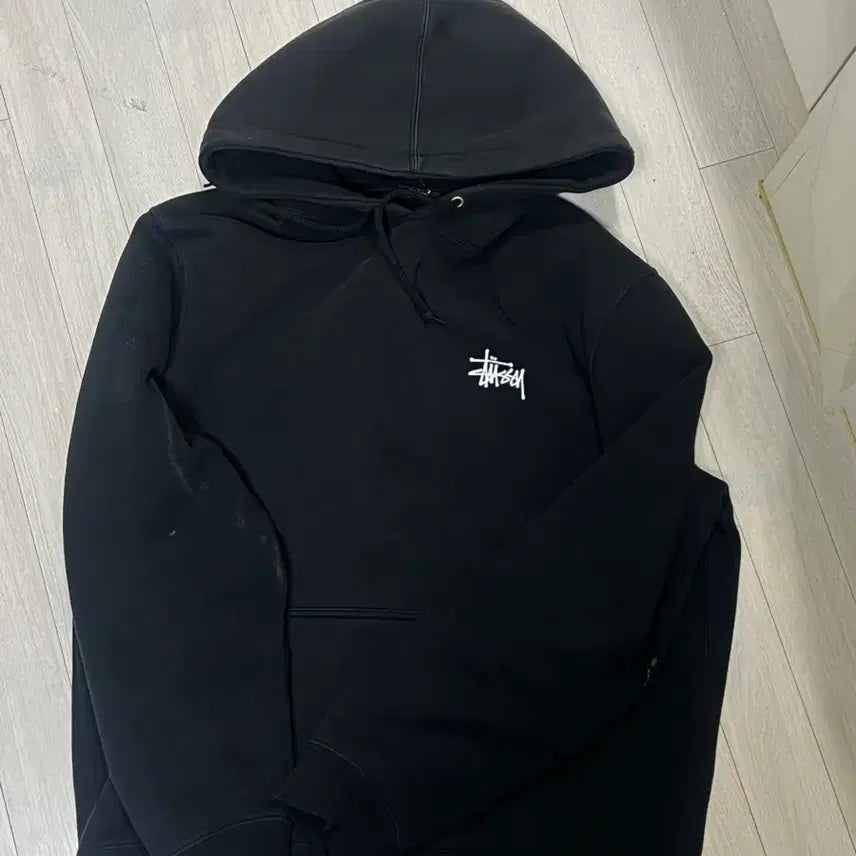 [BUNJANG] Stussy Basic Hoodie Black / 스투시 베이직 후드티