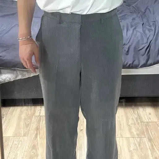 [BUNJANG] Signature Grey Slacks L / 시그니처 그레이 슬랙스 L(31)