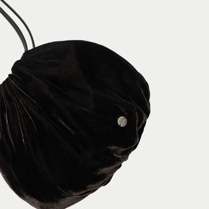 [BUNJANG] AMOMENTO Velvet Mini Bag Dark Brown / 아모멘토 벨벳 미니 백 다크브라운