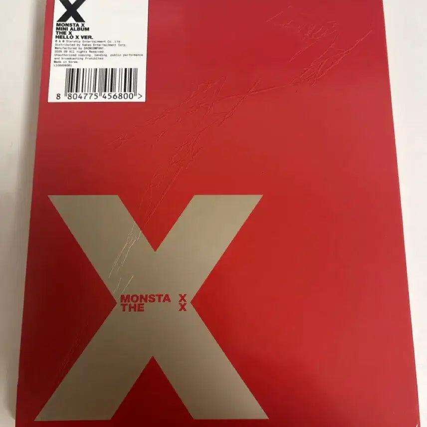[BUNJANG] Monsta X THE X Album / 몬스타엑스 THE X 앨범