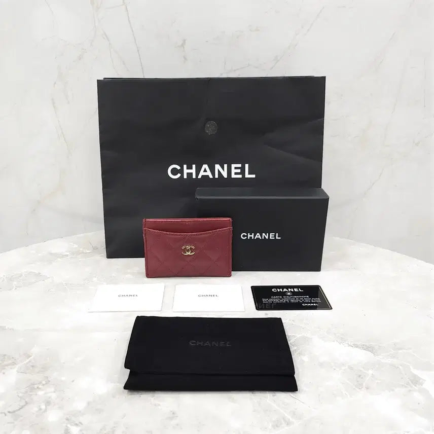 [BUNJANG] Chanel CC Logo Classic Card Holder / 샤넬 CC로고 클래식 카드홀더 31번대