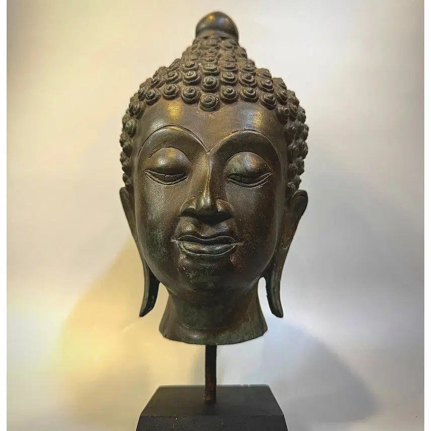 [BUNJANG] Antique Bronze Buddha Head / 앤티크 청동 불두