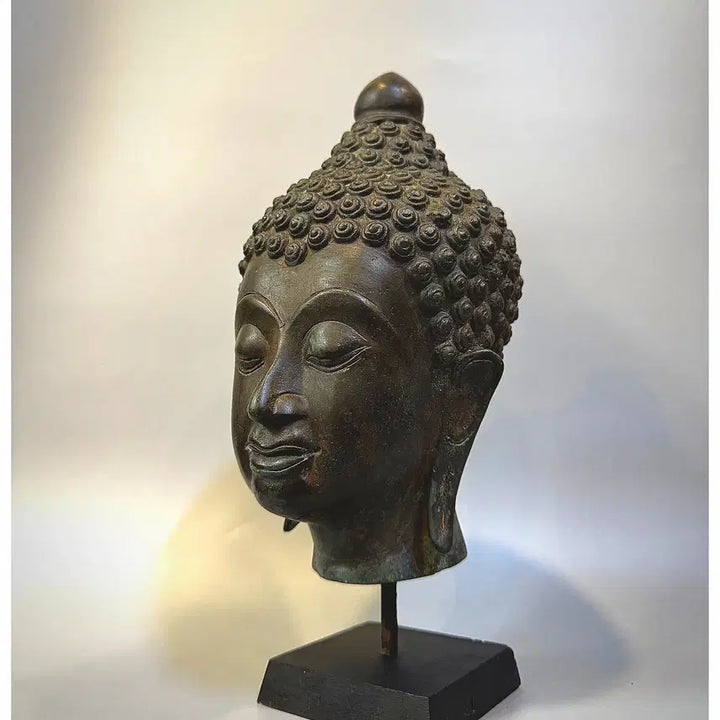 [BUNJANG] Antique Bronze Buddha Head / 앤티크 청동 불두