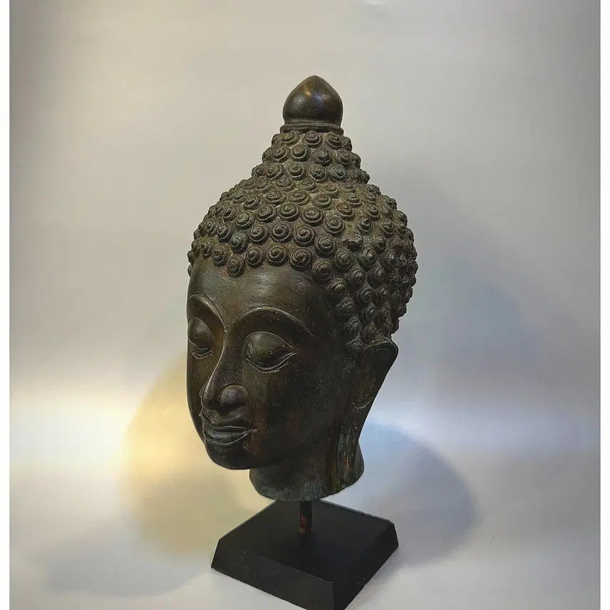[BUNJANG] Antique Bronze Buddha Head / 앤티크 청동 불두