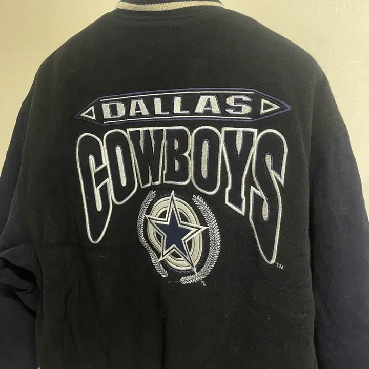 [BUNJANG] Dallas Cowboys Baseball Jacket Black / NFL Dallas Cowboys 야구 점퍼 블랙