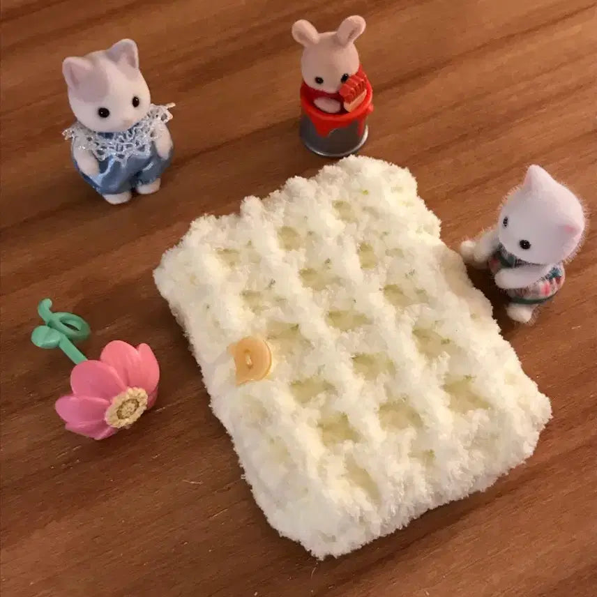 [BUNJANG] Handmade Waffle Knit Wallet - Cream Yellow / [handmade] 폭닥 와플 뜨개지갑_ cream yellow