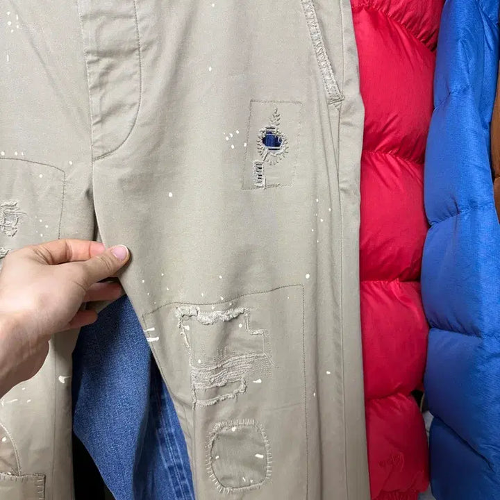 [SOLD OUT] (1회착) 폴로 랄프로렌 디스트레드 패치워크 치노 30x30