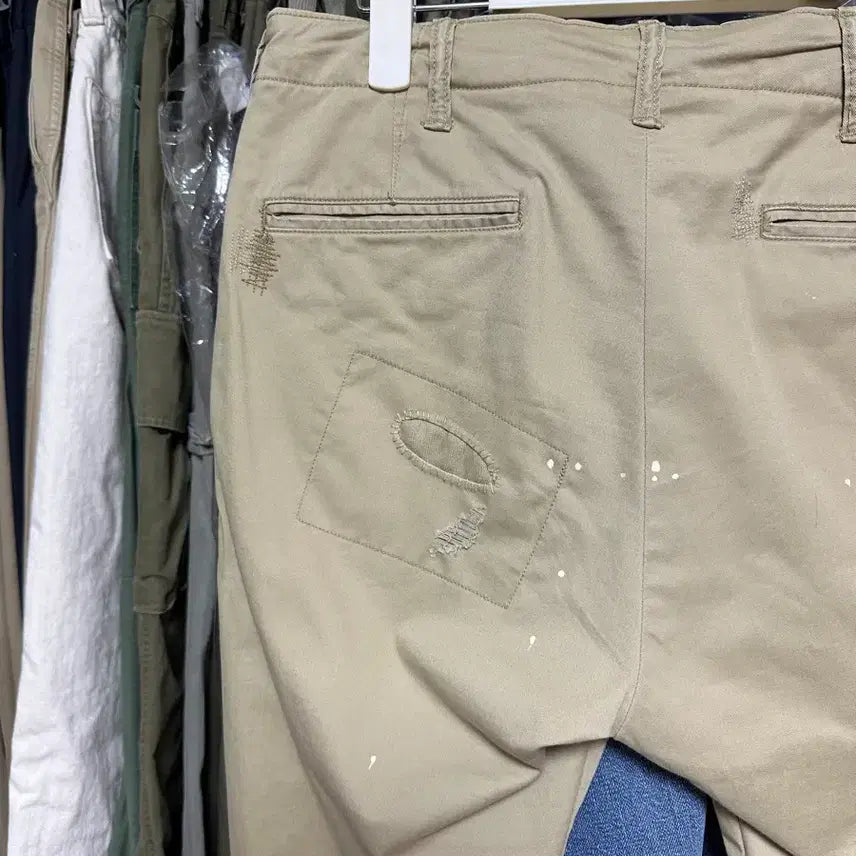 [SOLD OUT] (1회착) 폴로 랄프로렌 디스트레드 패치워크 치노 30x30