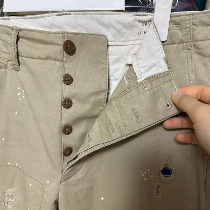 [SOLD OUT] (1회착) 폴로 랄프로렌 디스트레드 패치워크 치노 30x30