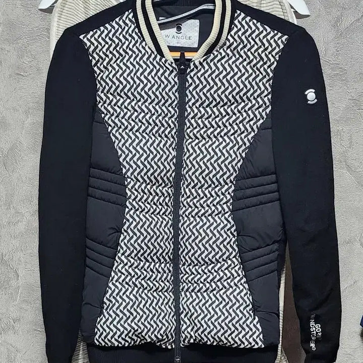 [BUNJANG] W.ANGLE Pattern Mix Padded Jumper / W.ANGLE 패턴 믹스 패딩 점퍼