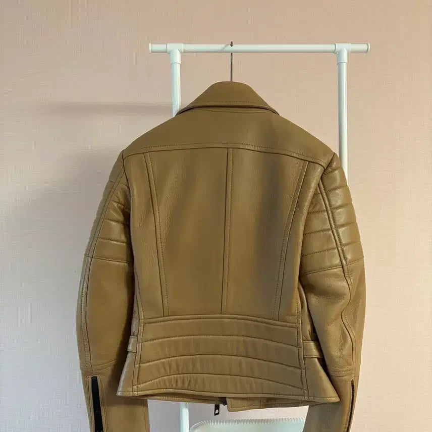 [BUNJANG] Burberry Prorsum Leather Jacket (Straw) - NWT / 버버리Burberry Prorsum 단종 여성 가죽자켓 NWT / 미착용