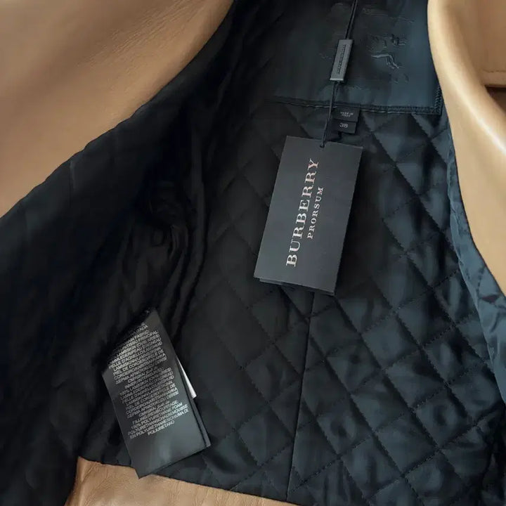 [BUNJANG] Burberry Prorsum Leather Jacket (Straw) - NWT / 버버리Burberry Prorsum 단종 여성 가죽자켓 NWT / 미착용