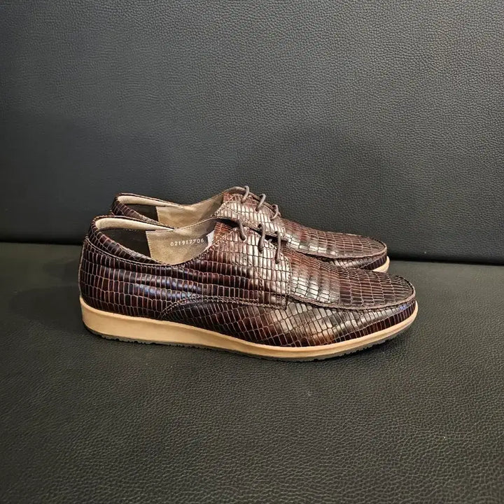 [BUNJANG] MISOPE Crocodile Pattern Sneakers / 미소페 악어가죽 패턴 스니커즈 캐쥬얼구두