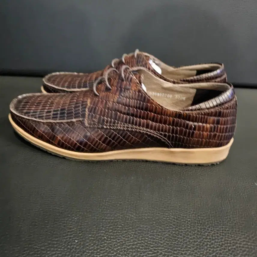 [BUNJANG] MISOPE Crocodile Pattern Sneakers / 미소페 악어가죽 패턴 스니커즈 캐쥬얼구두